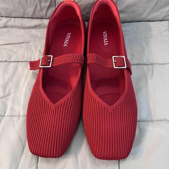 Vivaia Margot Mary-Jane Women's 8 US 39EUR Ruby Red New With Box - Picture 5 of 5